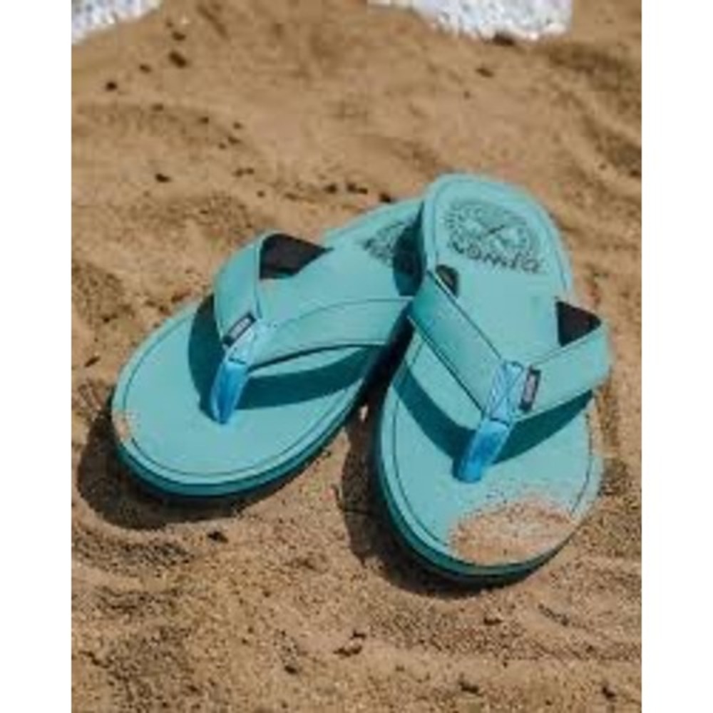 Dixxon Flannel Co Mens Flip Flop Sandals Seafoam Teal Thong Sandals M8/W9.5